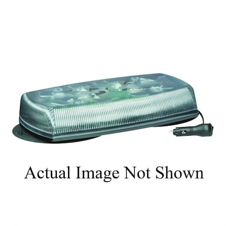 Ecco Reflex Mini Light Bar, ClearRed, Led Lamp, Vacuum Magnet Mount, 75 Fpm Flashes Per Minute 5585CR-VM